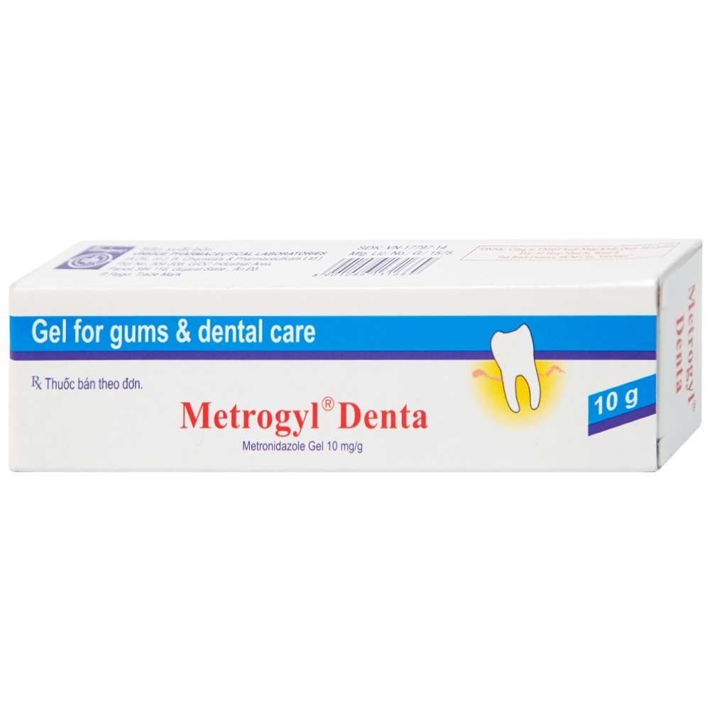 Hình ảnh Gel bôi nha khoa Metrogyl Denta Unique Pharma điều trị các bệnh nha chu mãn tính (10g)