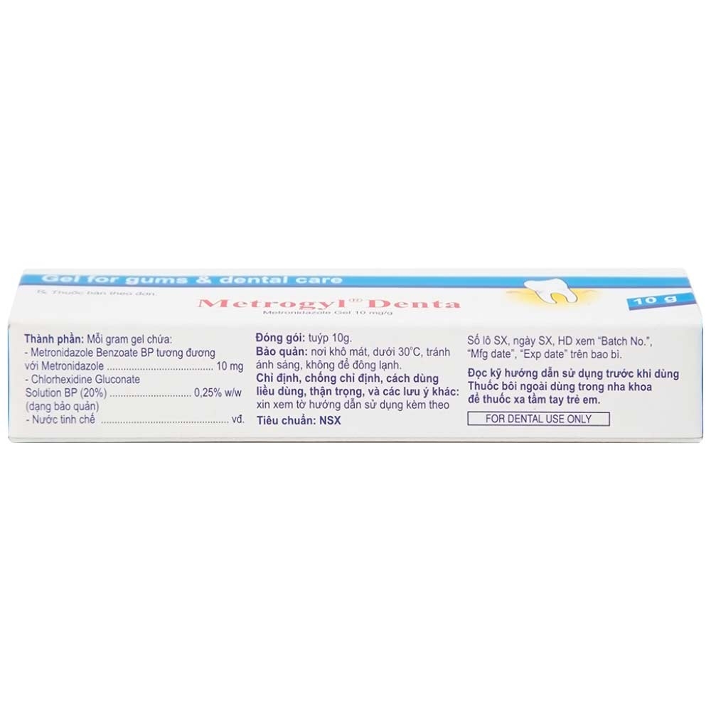 Hình ảnh Gel bôi nha khoa Metrogyl Denta Unique Pharma điều trị các bệnh nha chu mãn tính (10g)