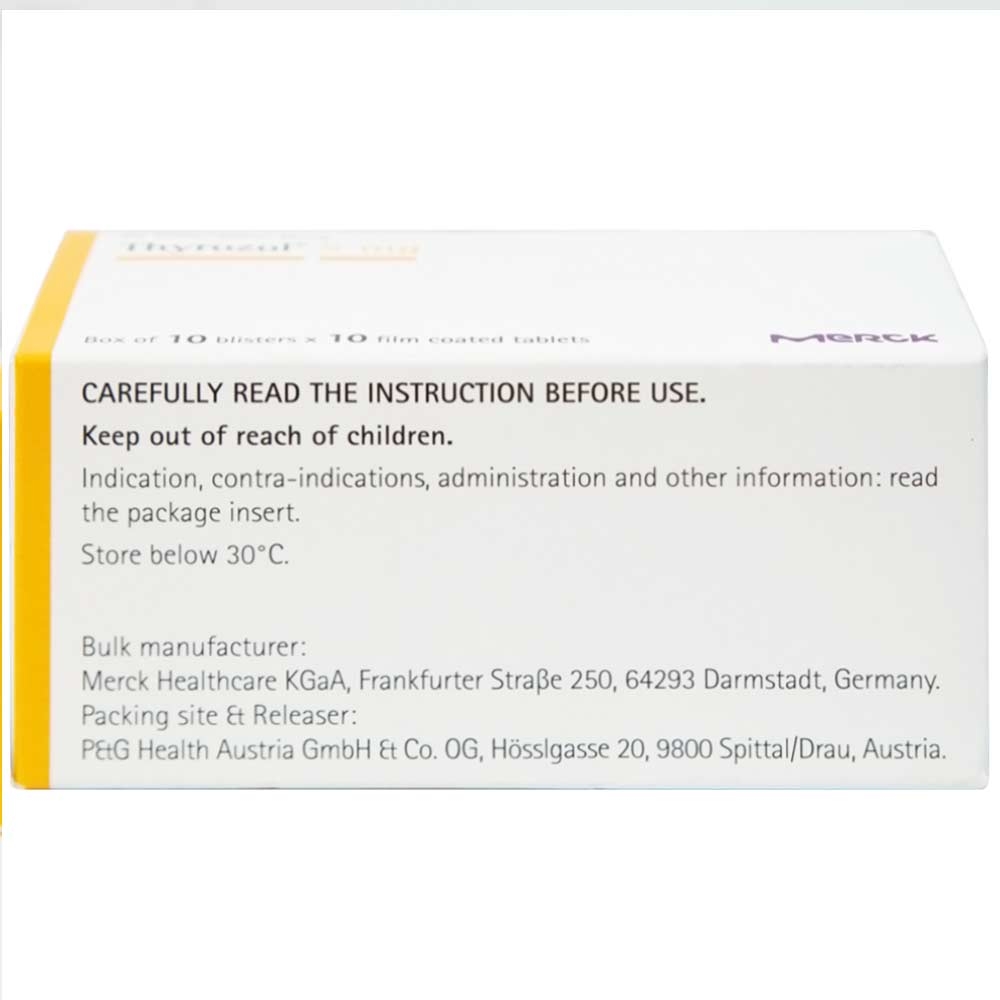 Hình ảnh Thuốc Thyrozol 5mg Merck điều trị cường giáp (10 vỉ x 10 viên)