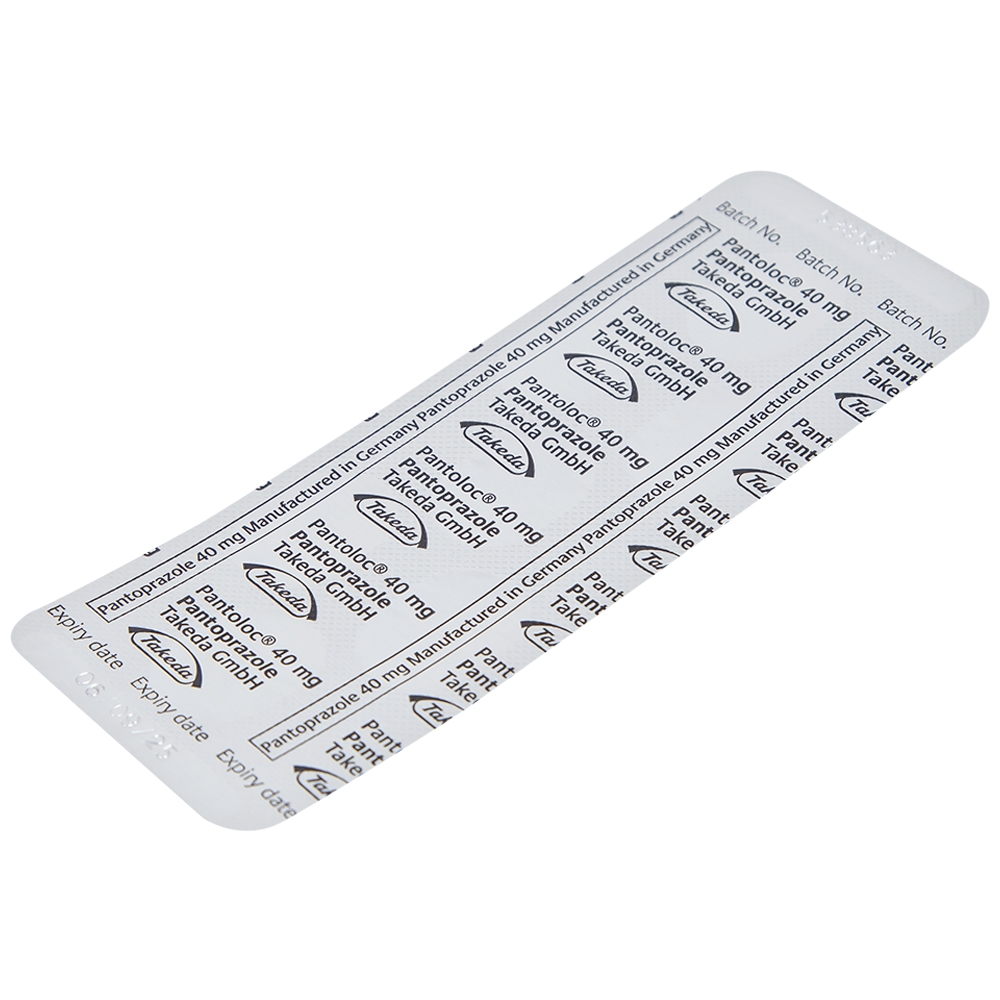 Hình ảnh Viên nén Pantoloc 40mg Takeda điều trị viêm thực quản trào ngược (1 vỉ x 7 viên) 