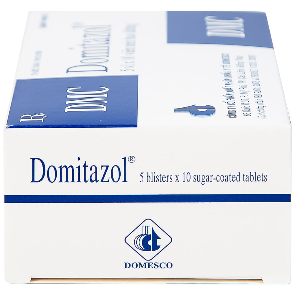 Hình ảnh Thuốc Domitazol Domesco điều trị nhiễm trùng đường tiết niệu (5 vỉ x 10 viên)