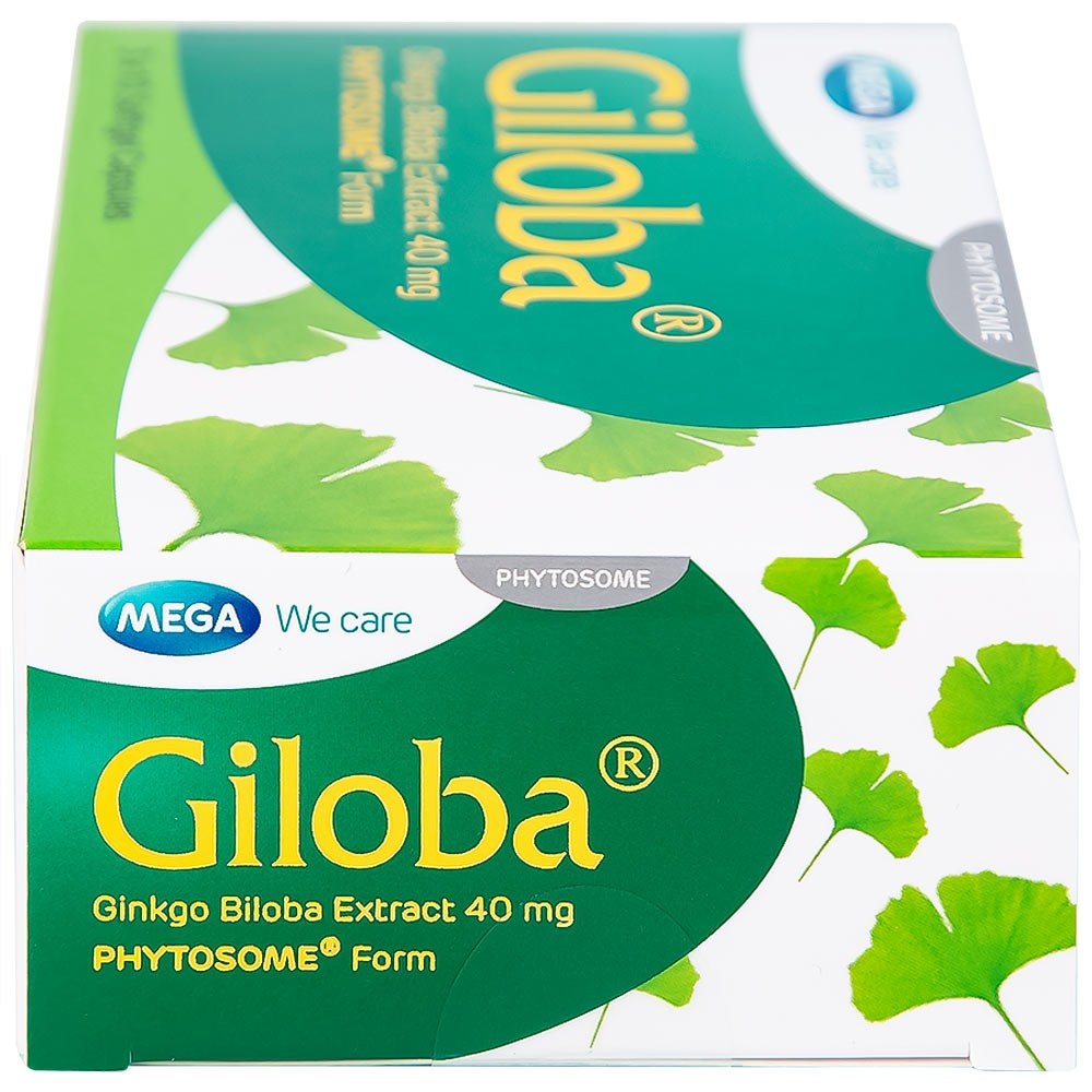Hình ảnh Thuốc Giloba 40mg MEGA We care điều trị suy tuần hoàn não (3 vỉ x 10 viên)