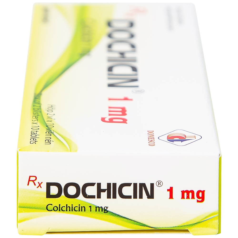 Hình ảnh Thuốc Dochicin 1mg Domesco điều trị bệnh gút cấp tính (20 viên)