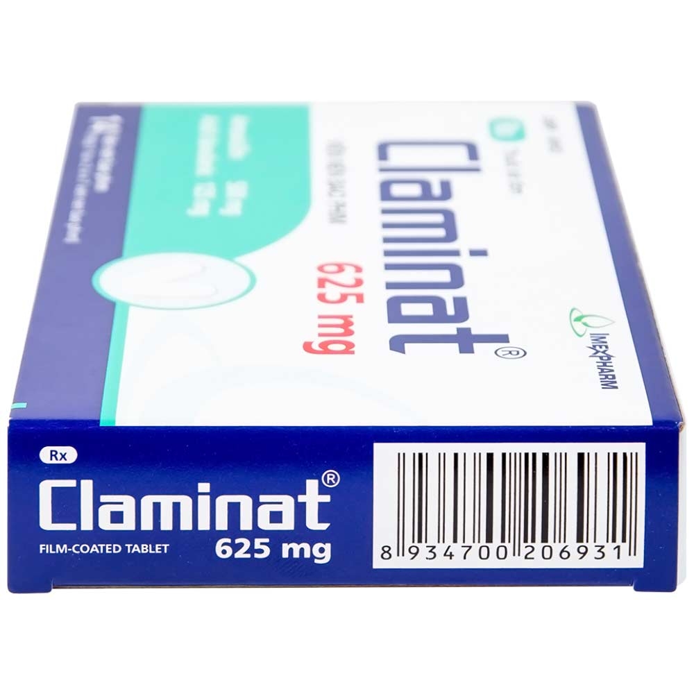 Hình ảnh Thuốc Claminat 625mg Imexpharm điều trị nhiễm trùng (2 vỉ x 7 viên)