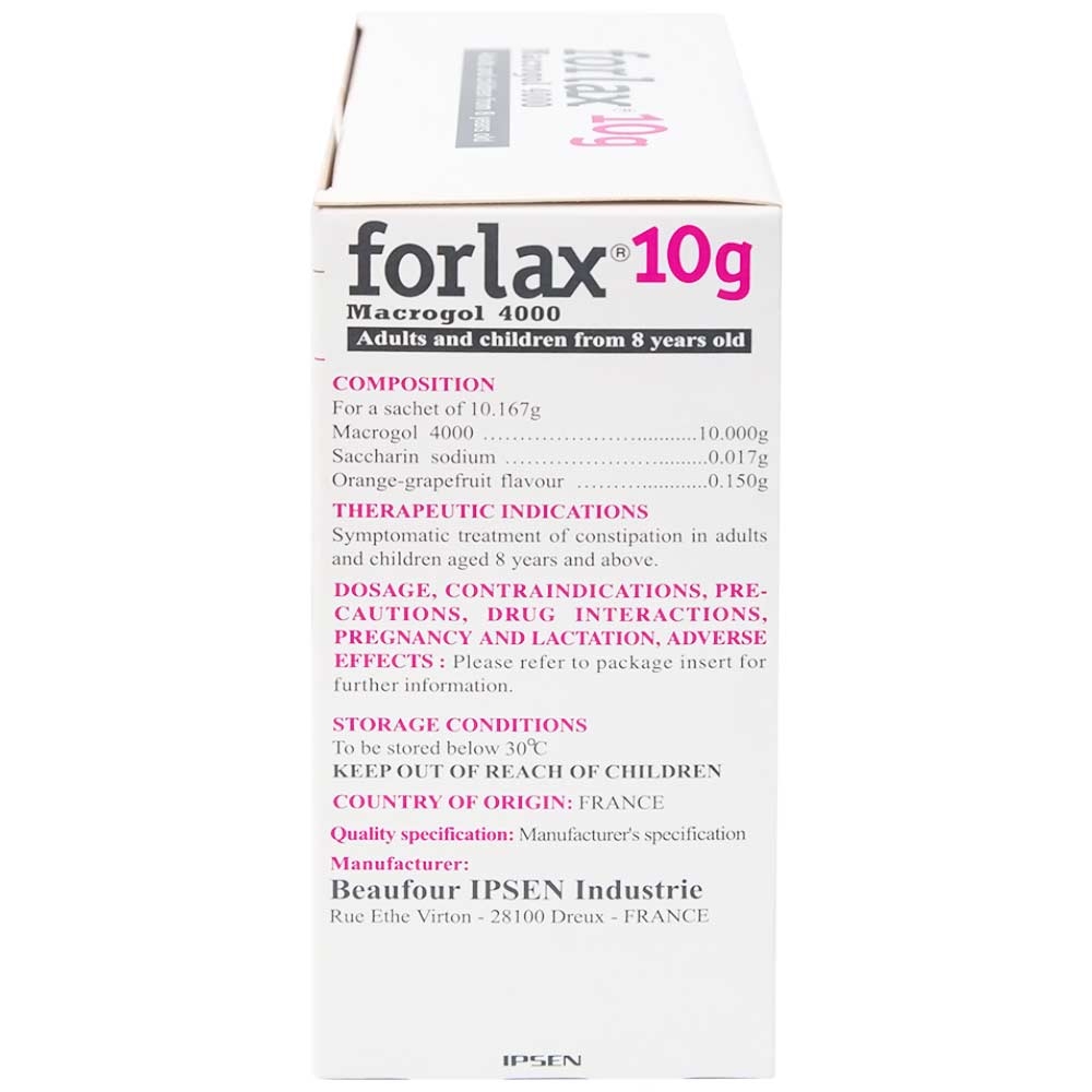 Hình ảnh Bột Forlax Ipsen điều trị táo bón (20 gói)