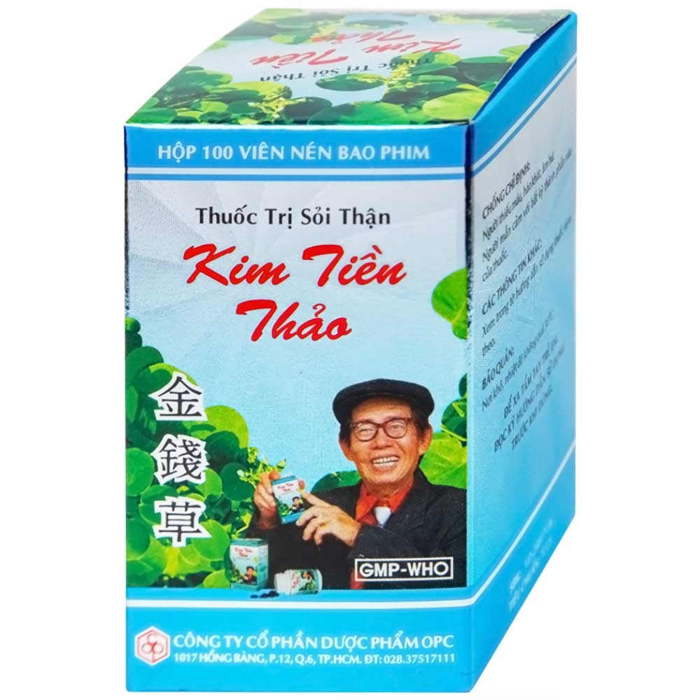 Hình ảnh Thuốc trị sỏi thận Kim Tiền Thảo OPC hỗ trợ điều trị sỏi đường tiết niệu, sỏi thận (100 viên)