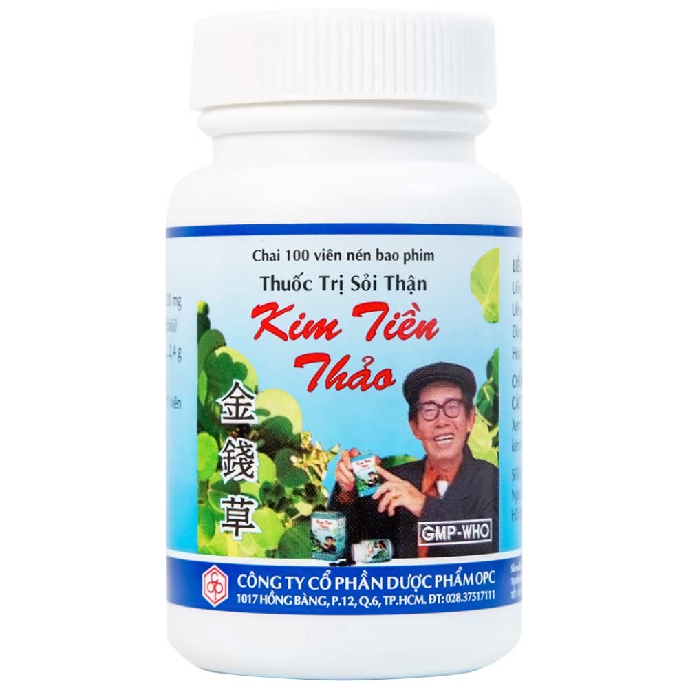 Hình ảnh Thuốc trị sỏi thận Kim Tiền Thảo OPC hỗ trợ điều trị sỏi đường tiết niệu, sỏi thận (100 viên)