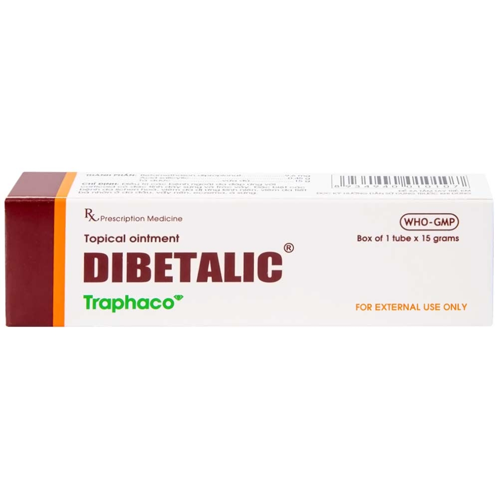 Hình ảnh Thuốc Dibetalic Traphaco điều trị các bệnh ngoài da (15g)