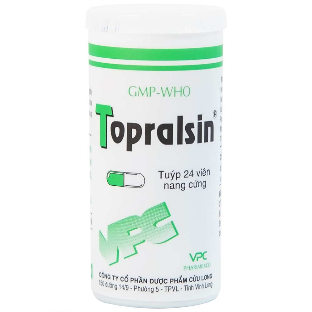 Hình ảnh Thuốc Topralsin Pharimexco điều trị triệu chứng ho khan (24 viên)