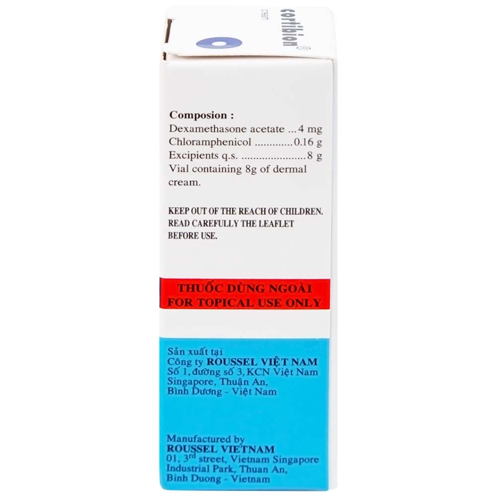 Hình ảnh Kem thoa da Cortibion Roussel điều trị chàm, vết côn trùng cắn, viêm da tiếp xúc, viêm da dị ứng (8g)