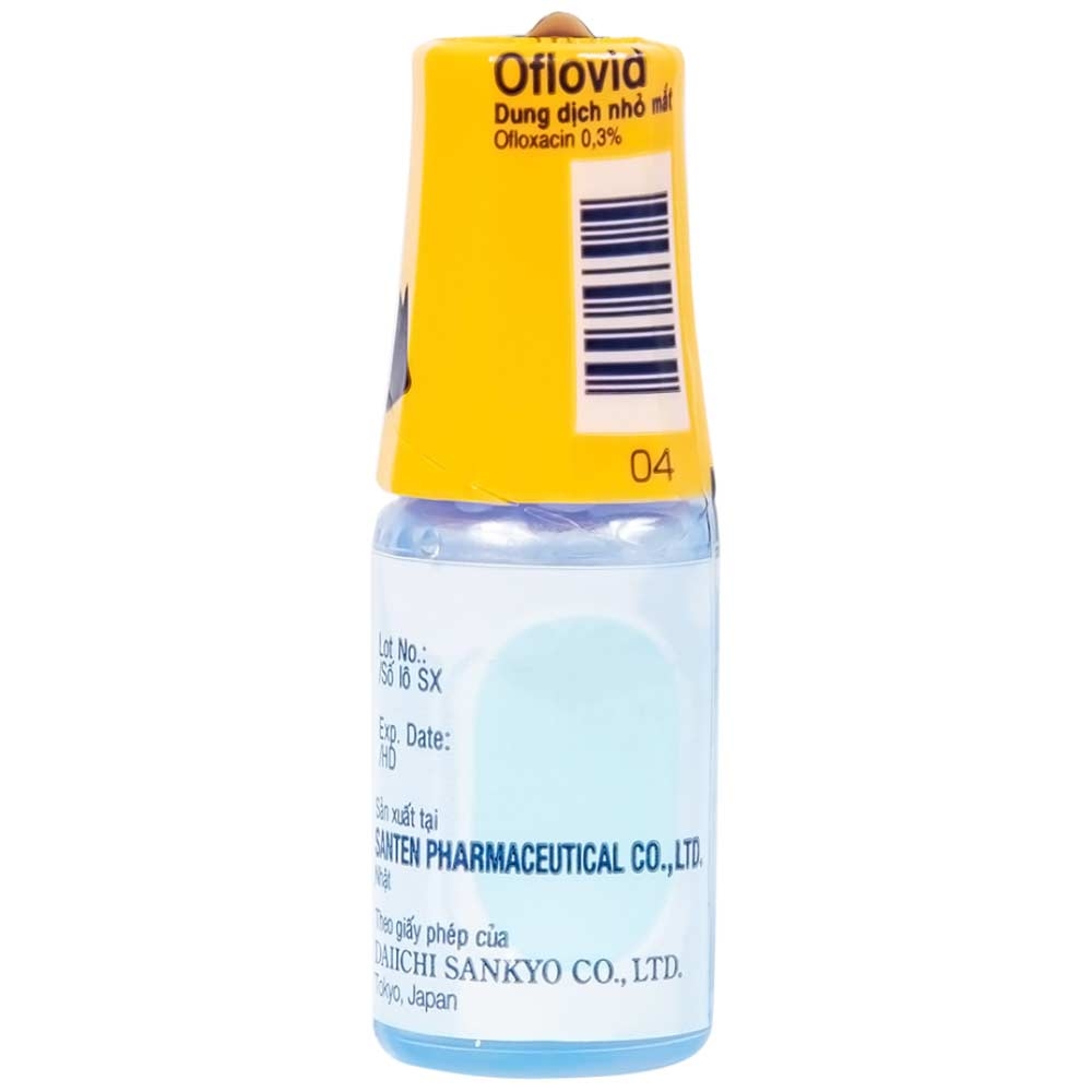Hình ảnh Thuốc nhỏ mắt Oflovid Santen điều trị viêm bờ mi, viêm túi lệ, lẹo, viêm kết mạc, viêm sụn mi (5ml)