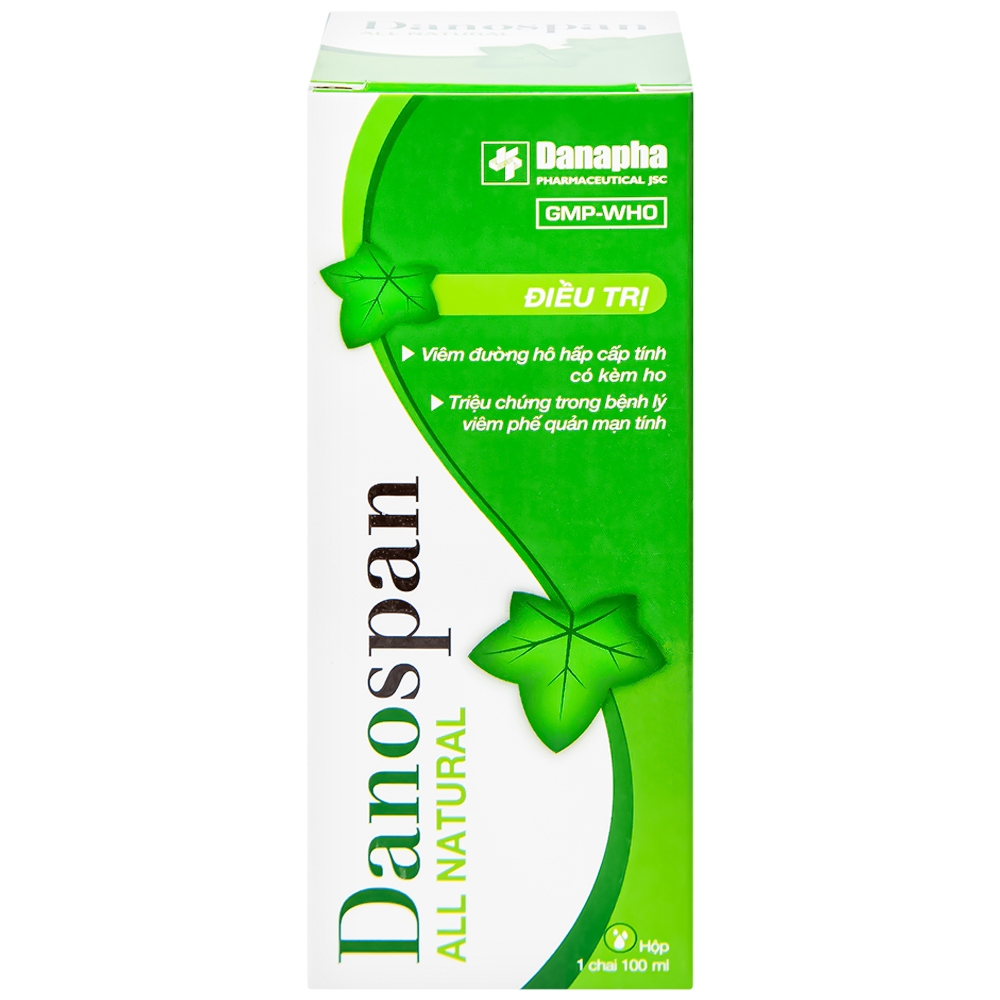 Hình ảnh Dung dịch Danospan Danapha điều trị viêm đường hô hấp cấp tính có kèm ho (100ml)