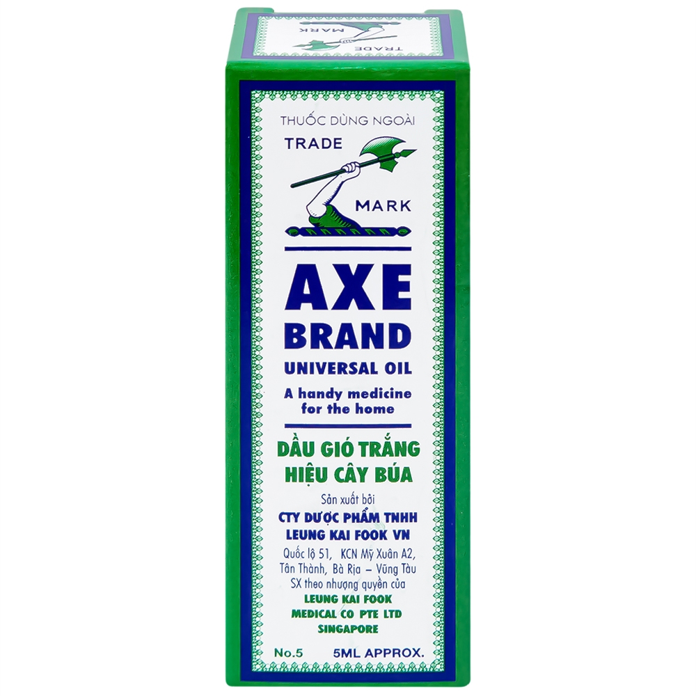 Hình ảnh Dầu gió trắng Cây Búa Axe Brand Universal Oil giảm các triệu chứng cảm lạnh, ho khan (5ml)