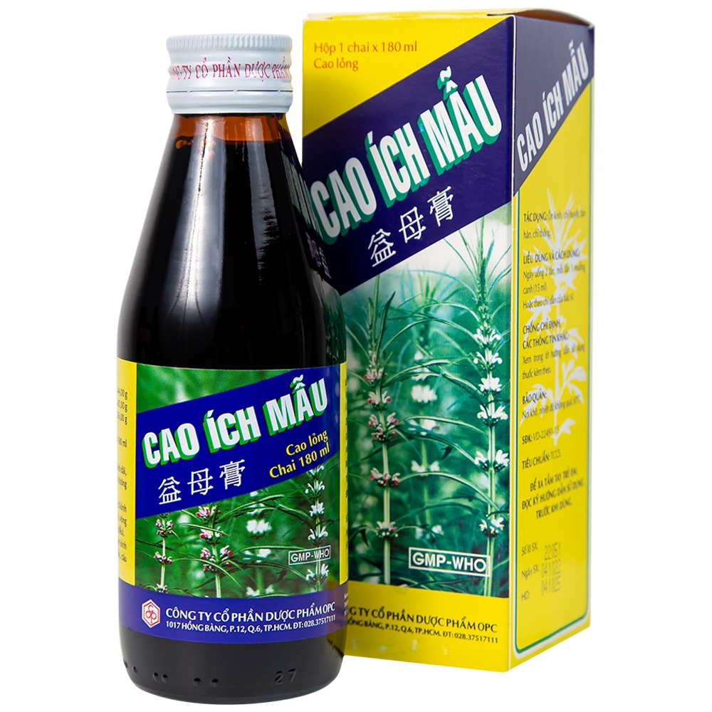 Hình ảnh Thuốc Cao Ích Mẫu OPC điều trị kinh nguyệt không đều (180ml)