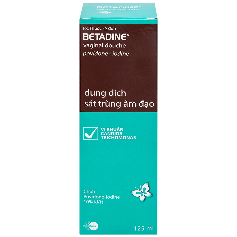 Hình ảnh Dung dịch sát trùng âm đạo Betadine điều trị nhiễm trùng âm đạo (125ml)