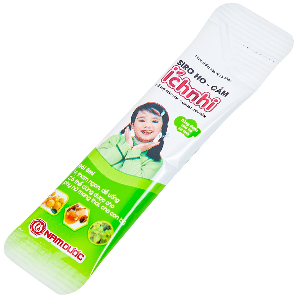 Hình ảnh Siro ho cảm Ích Nhi Nam Dược hỗ trợ giải cảm, giảm ho, tiêu đờm (30 gói x 5ml)