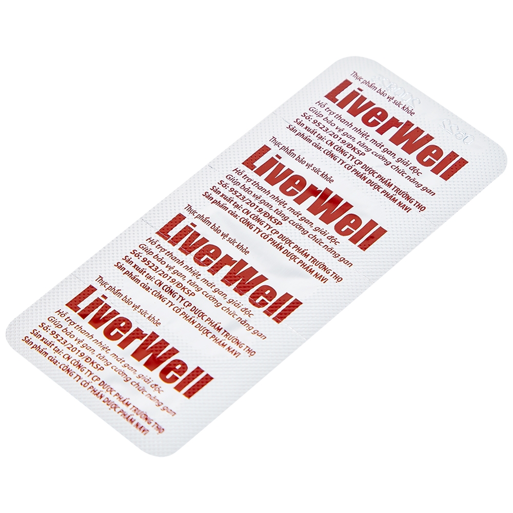 Hình ảnh Viên uống LiverWell Navi hỗ trợ thanh nhiệt, mát gan, giải độc (12 vỉ x 5 viên)