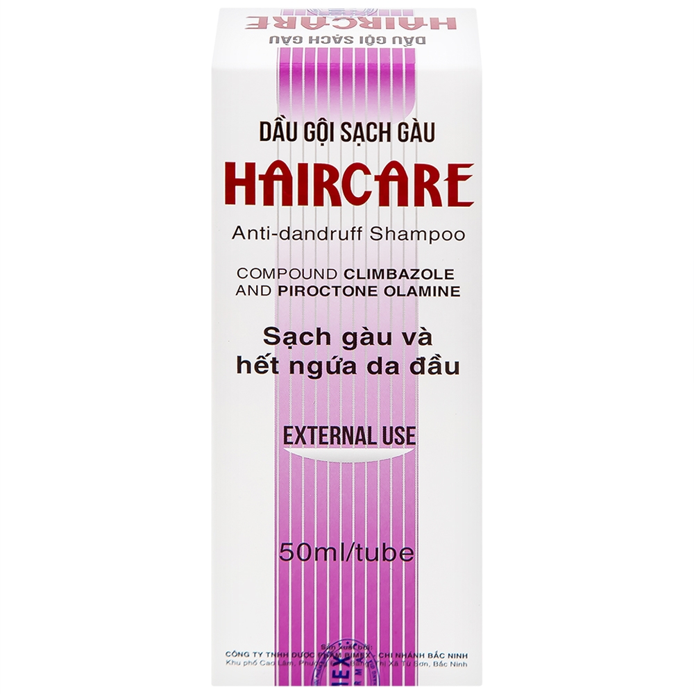 Hình ảnh Dầu gội sạch gàu Haircare Bimex giúp sạch gàu, hết ngứa da đầu (50g)