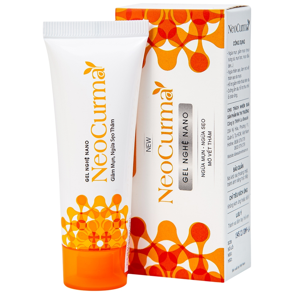 Hình ảnh Gel Nghệ Nano NeoCurma ngừa mụn, ngừa sẹo, mờ vết thâm (20g)