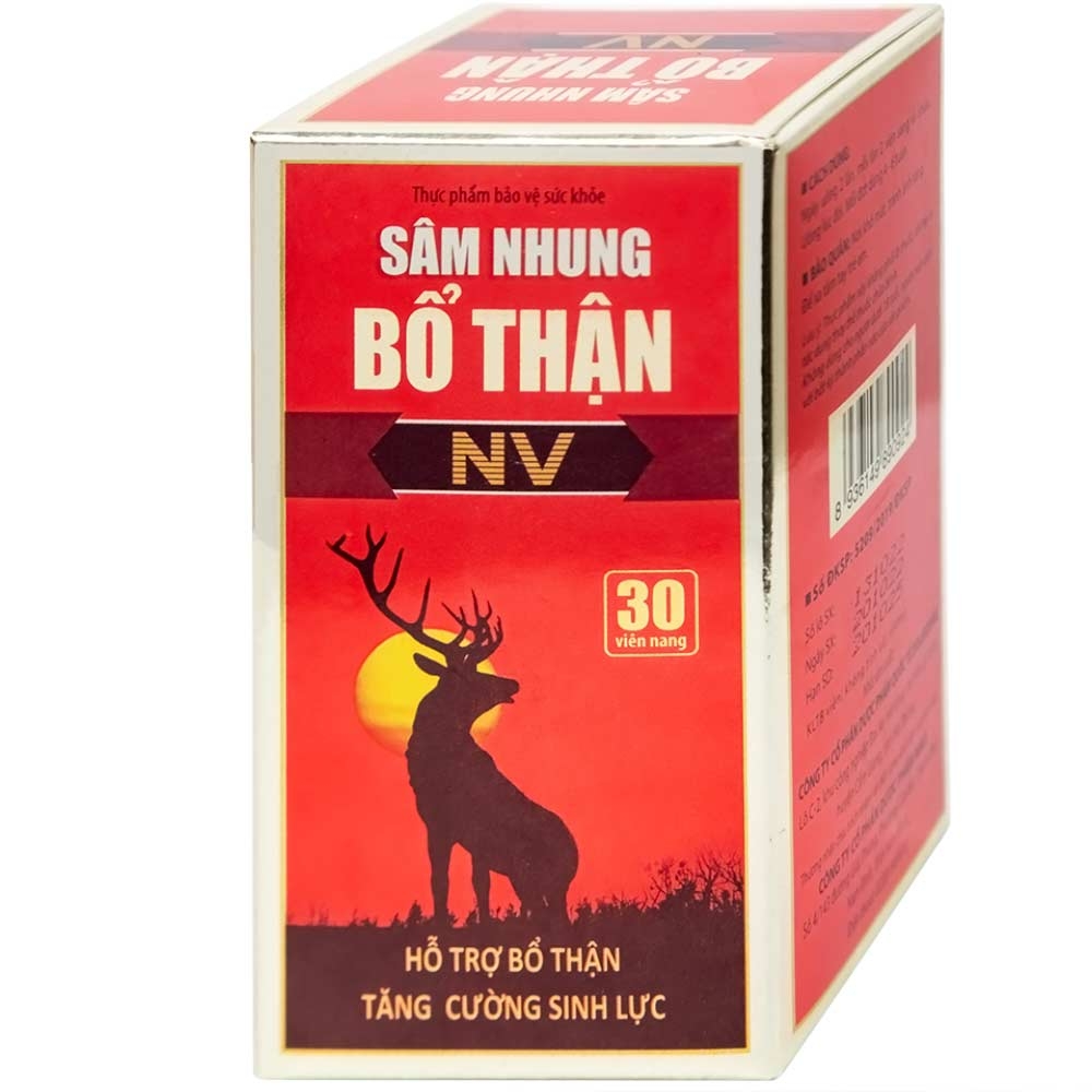 Hình ảnh Viên uống Sâm Nhung Bổ Thận NV Dolexpharm hỗ trợ tráng dương, tăng cường sinh lực (30 viên)