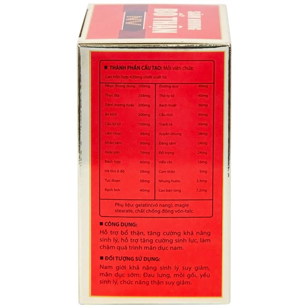 Hình ảnh Viên uống Sâm Nhung Bổ Thận NV Dolexpharm hỗ trợ tráng dương, tăng cường sinh lực (30 viên)