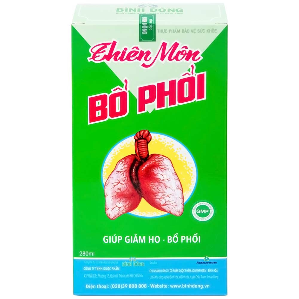 Hình ảnh Dung dịch Thiên Môn Bổ Phổi Bình Đông giúp giảm ho, bổ phổi (280ml)