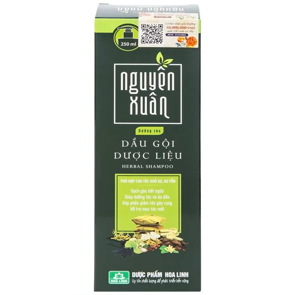 Hình ảnh Dầu gội dược liệu Nguyên Xuân sạch gàu, hết ngứa, dưỡng tóc, giảm gãy rụng dành cho tóc khô xơ, hư tổn (250ml)