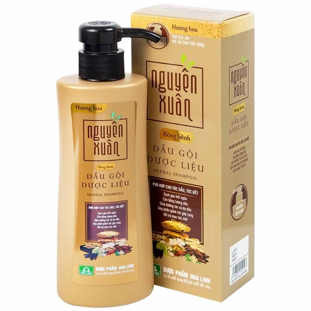 Hình ảnh Dầu gội dược liệu Nguyên Xuân hương hoa sạch gàu, hết ngứa, cân bằng lượng dầu, giảm tóc gãy rụng (250ml)