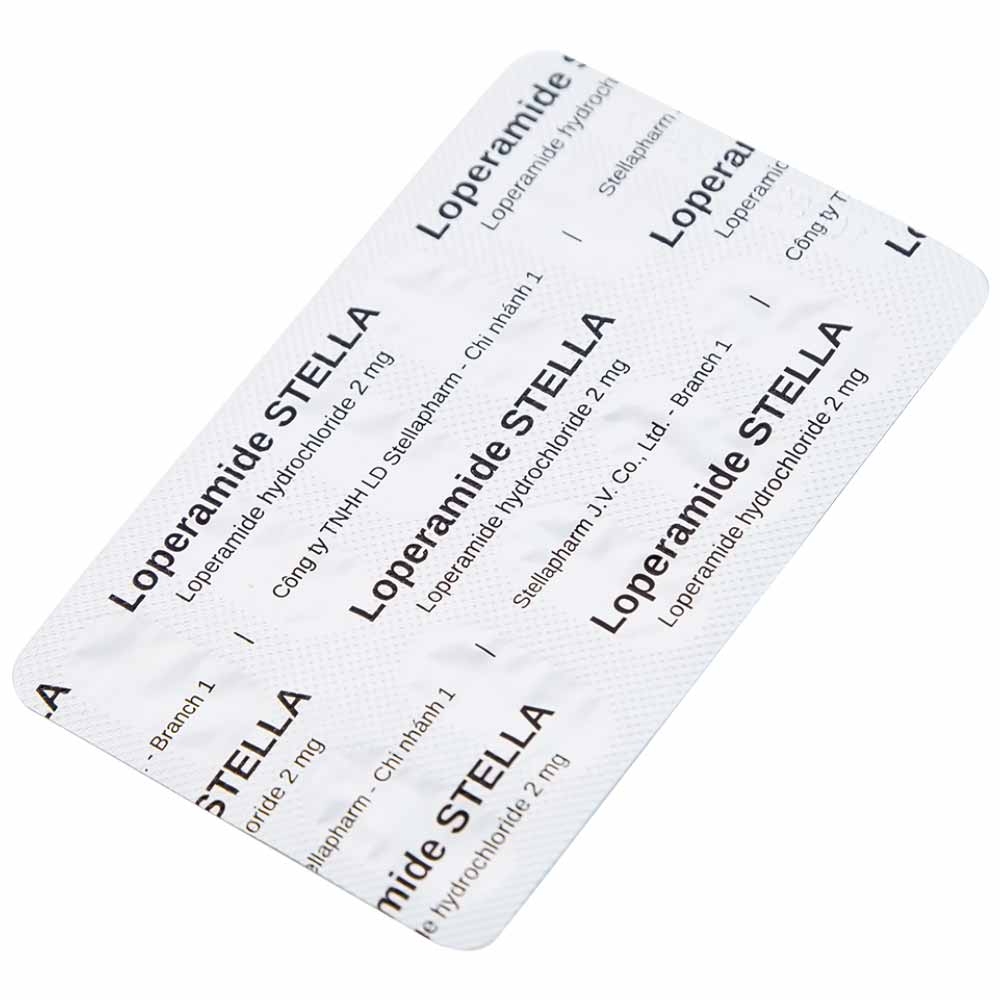 Hình ảnh Viên nang cứng Loperamide Stella 2mg giảm tiêu chảy cấp (5 vỉ x 10 viên)