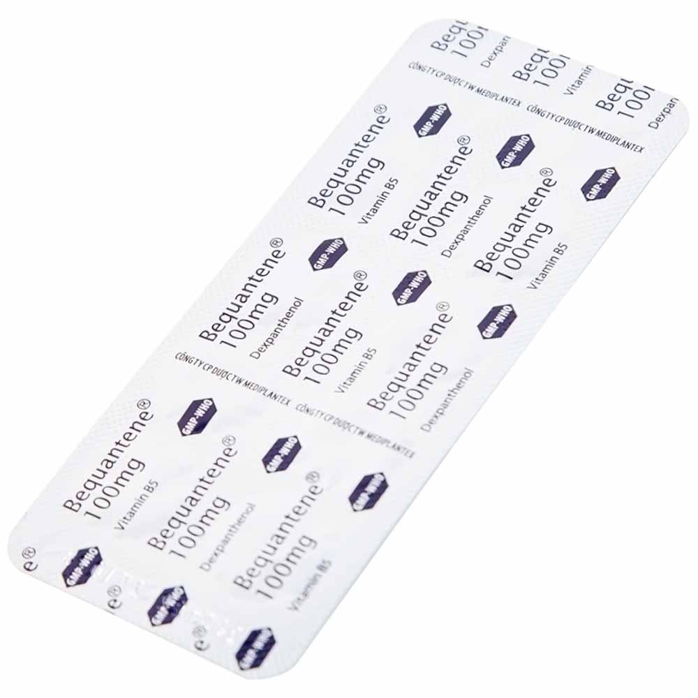 Hình ảnh Thuốc Bequantene 100mg Mediplantex điều trị chứng rụng tóc lan tỏa (2 vỉ x 10 viên)