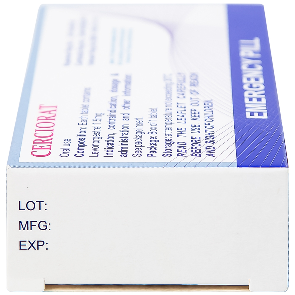 Hình ảnh Thuốc tránh thai khẩn cấp Cerciorat 1.5mg Exeltis (1 viên)