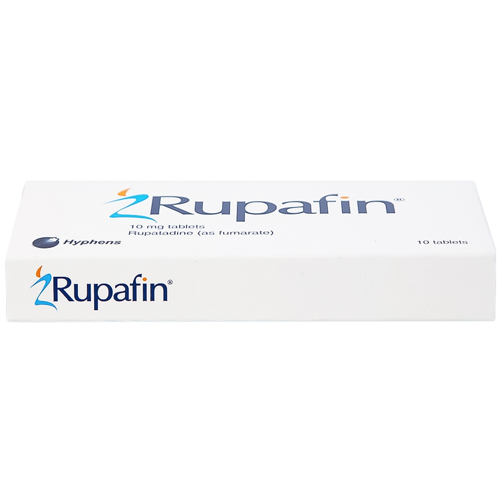 Hình ảnh Thuốc Rupafin 10mg Hyphens điều trị viêm mũi dị ứng, nổi mày đay (1 vỉ x 10 viên)