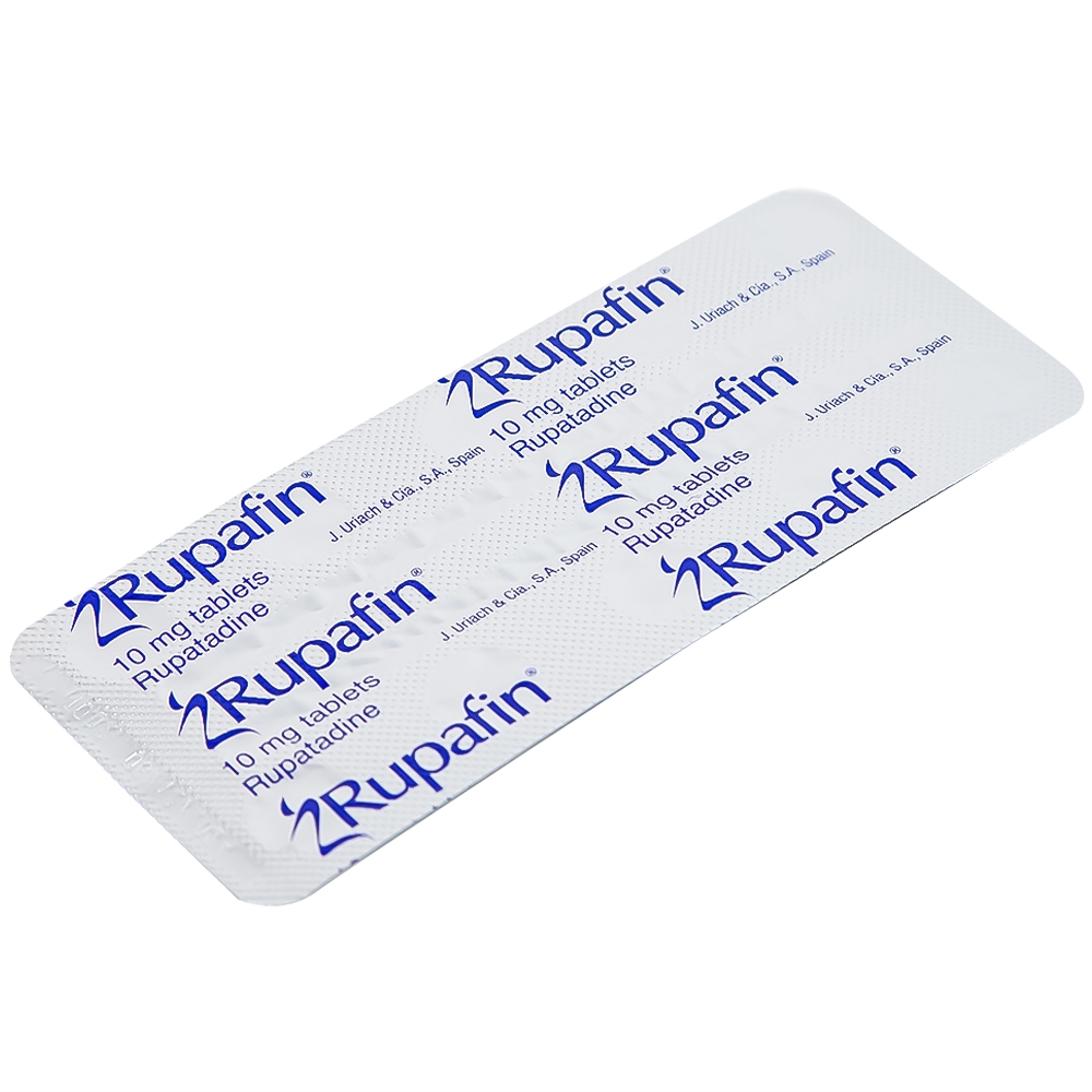 Hình ảnh Thuốc Rupafin 10mg Hyphens điều trị viêm mũi dị ứng, nổi mày đay (1 vỉ x 10 viên)