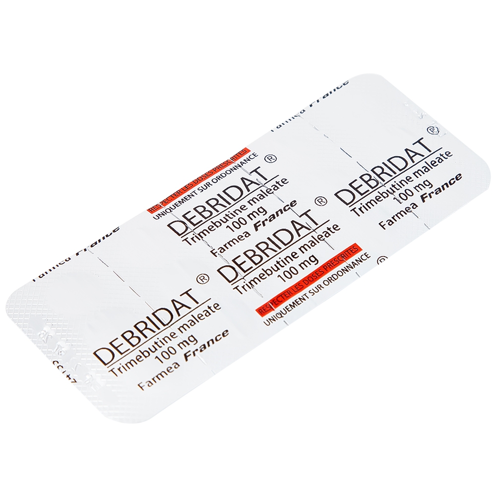 Hình ảnh Thuốc Debridat 100mg Pfizer điều trị triệu chứng đau, rối loạn nhu động ruột và khó chịu đường ruột (30 viên)