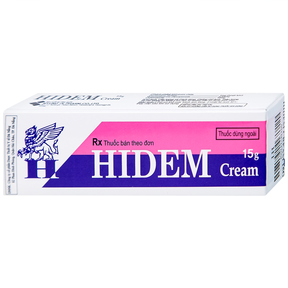Hình ảnh Kem bôi Hidem Cream điều trị viêm da dị ứng, hăm da (15g)