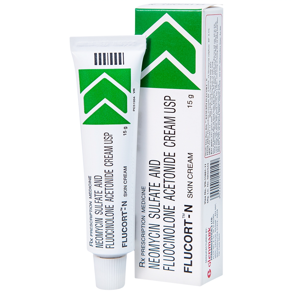 Hình ảnh Kem Flucort-N Glenmark hỗ trợ điều trị các bệnh viêm da (15g)