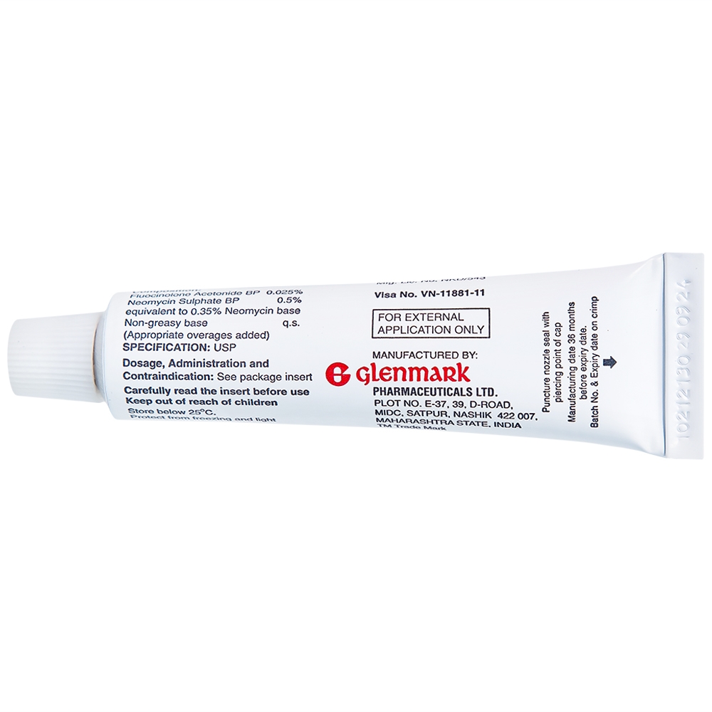 Hình ảnh Kem Flucort-N Glenmark hỗ trợ điều trị các bệnh viêm da (15g)