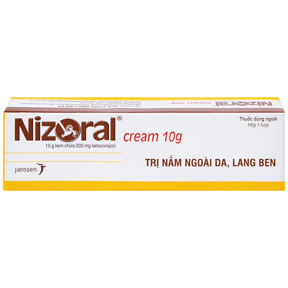 Hình ảnh Kem bôi da Nizoral Cream Janssen điều trị nấm ngoài da, lang ben (10g)