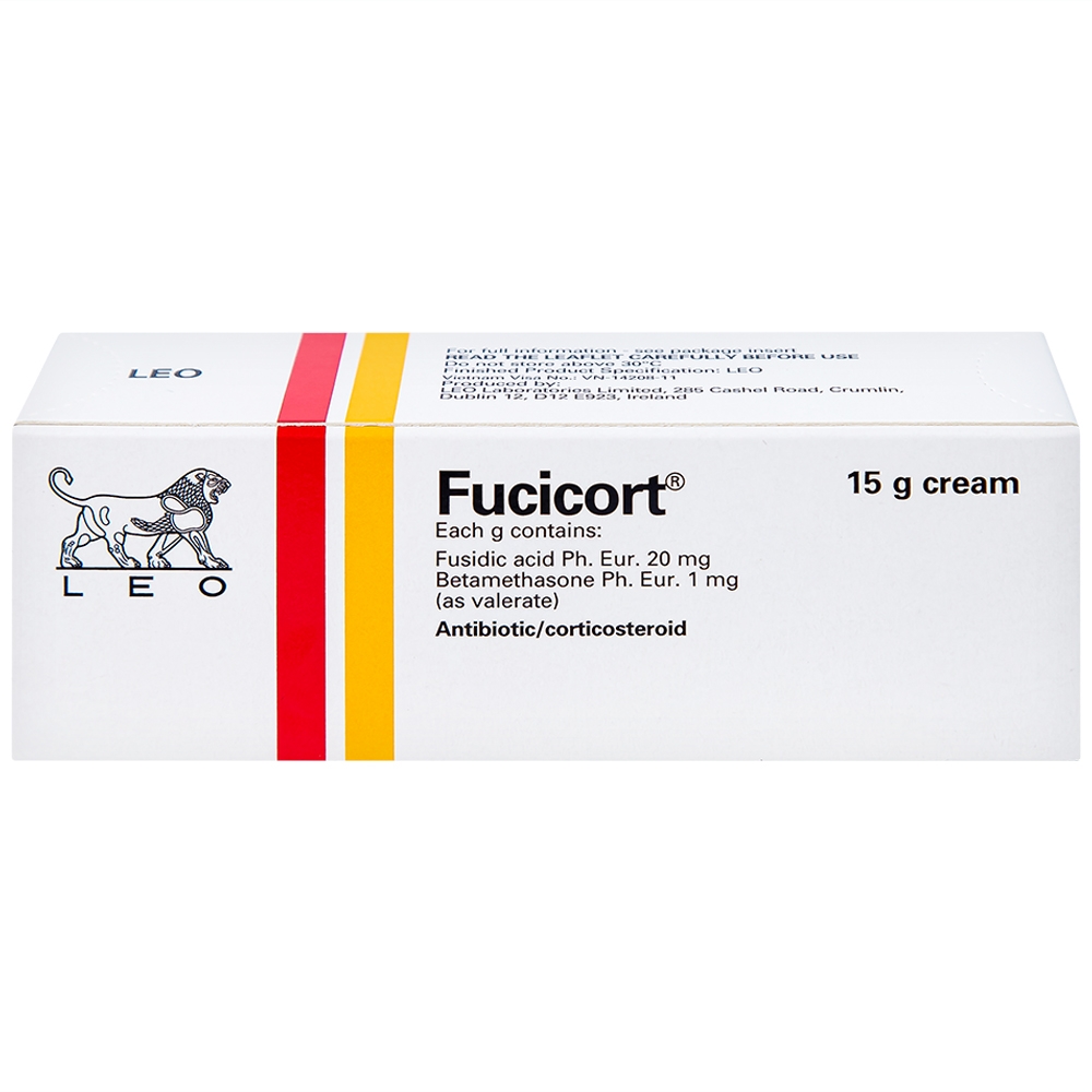 Hình ảnh Kem Fucicort LEO điều trị viêm da nhiễm khuẩn (15g)