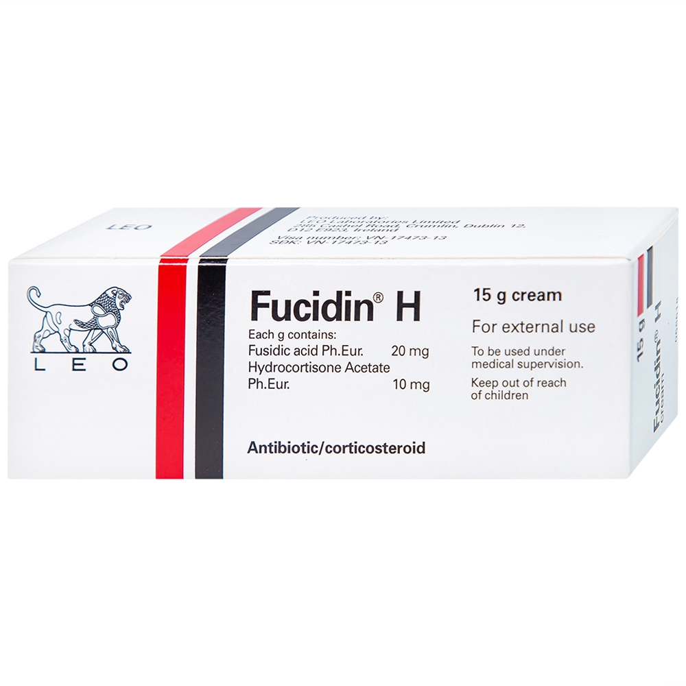 Hình ảnh Kem Fucidin H LEO điều trị viêm da (15g)