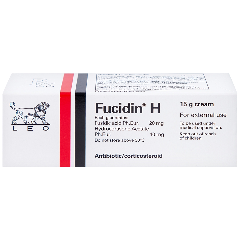 Hình ảnh Kem Fucidin H LEO điều trị viêm da (15g)