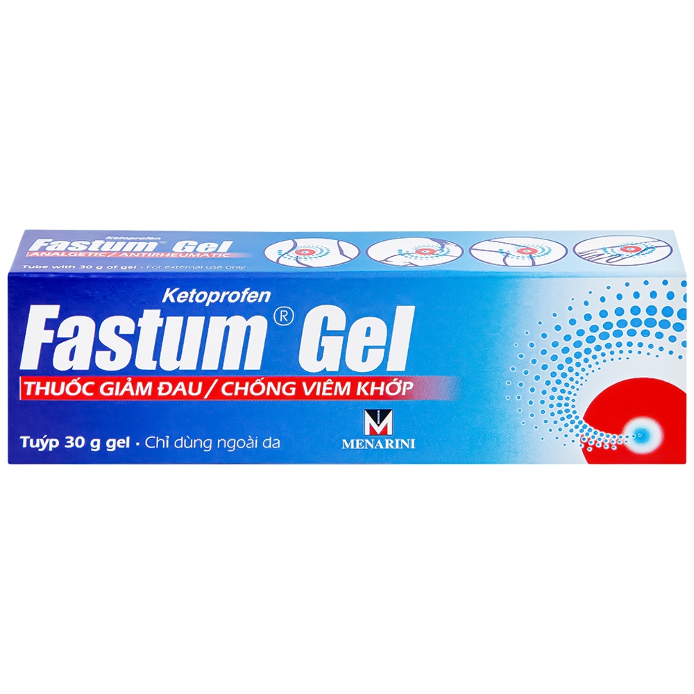 Hình ảnh Gel Fastum Menarini giảm đau và kháng viêm cơ xương khớp (30g)