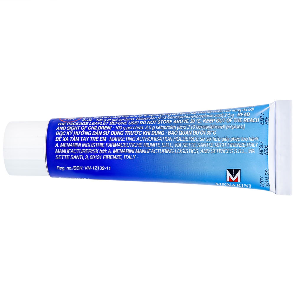 Hình ảnh Gel Fastum Menarini giảm đau và kháng viêm cơ xương khớp (30g)