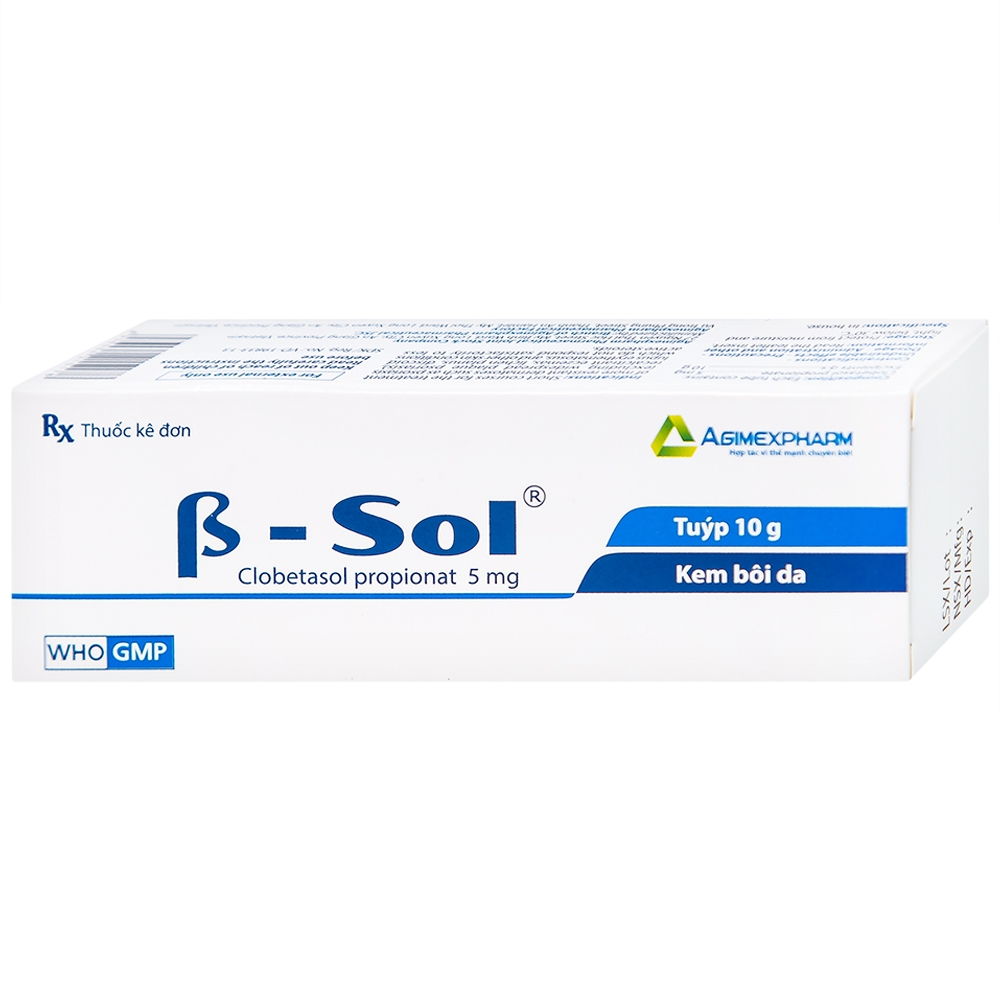 Hình ảnh Kem bôi da B- Sol Agimexpharm điều trị vảy nến, chàm (10g)