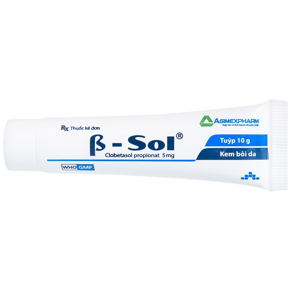 Hình ảnh Kem bôi da B- Sol Agimexpharm điều trị vảy nến, chàm (10g)