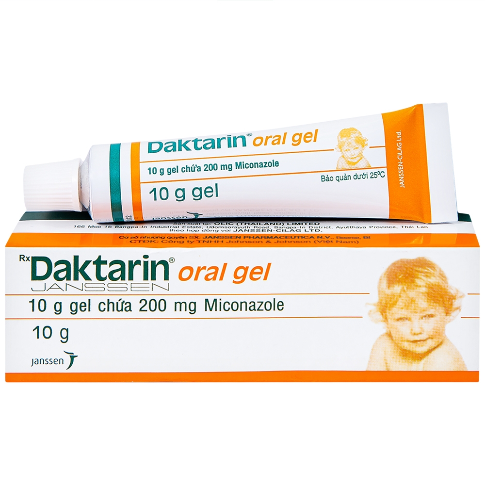 Hình ảnh Gel Daktarin Oral Janssen điều trị nhiễm nấm candida (10g)