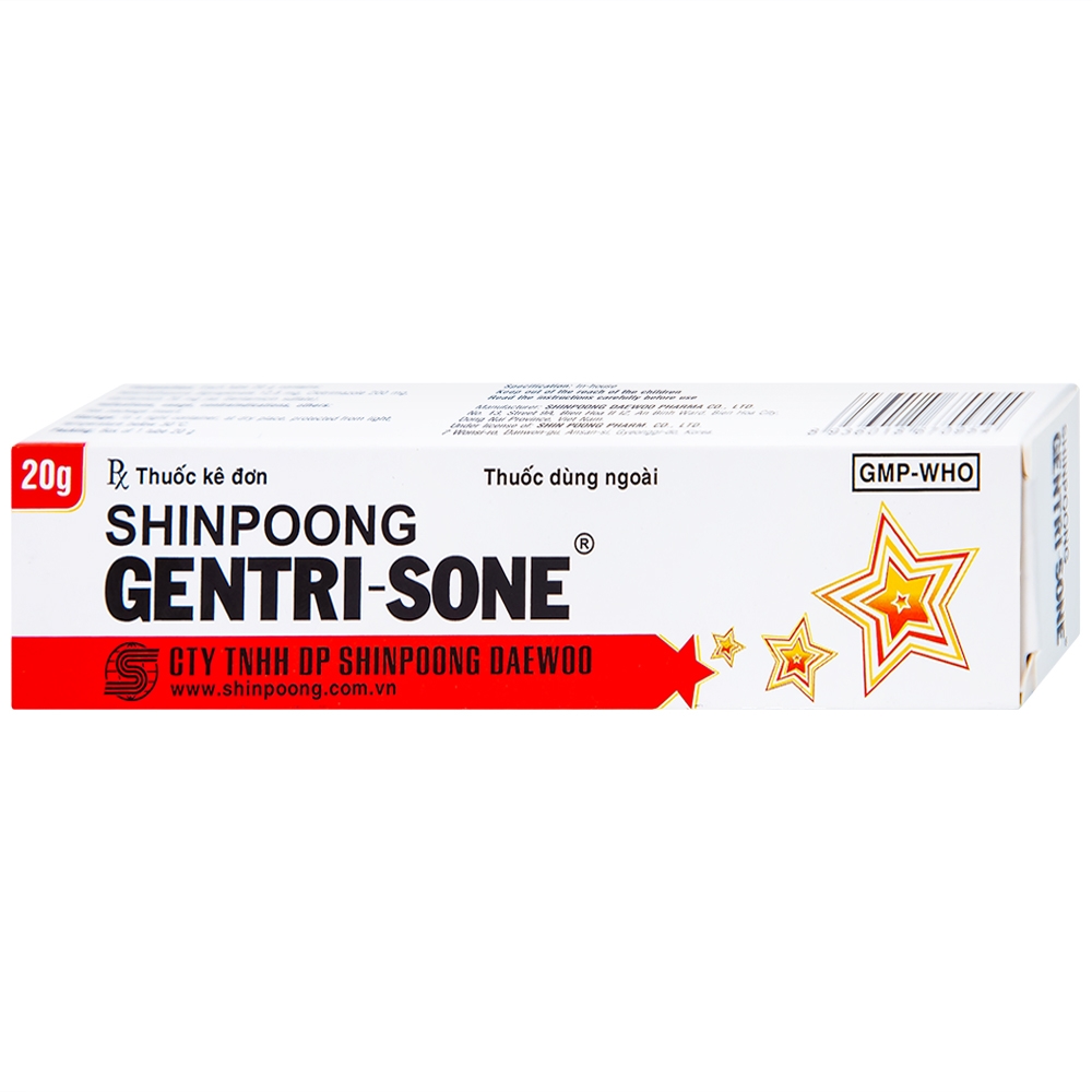 Hình ảnh Kem Gentrisone ShinPoong Deawoo điều trị nấm da, giảm viêm ngứa da (20g)