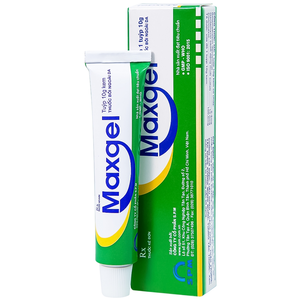 Hình ảnh Kem bôi da Maxgel SPM điều trị viêm da, viêm trầy, hăm, nấm da (10g)