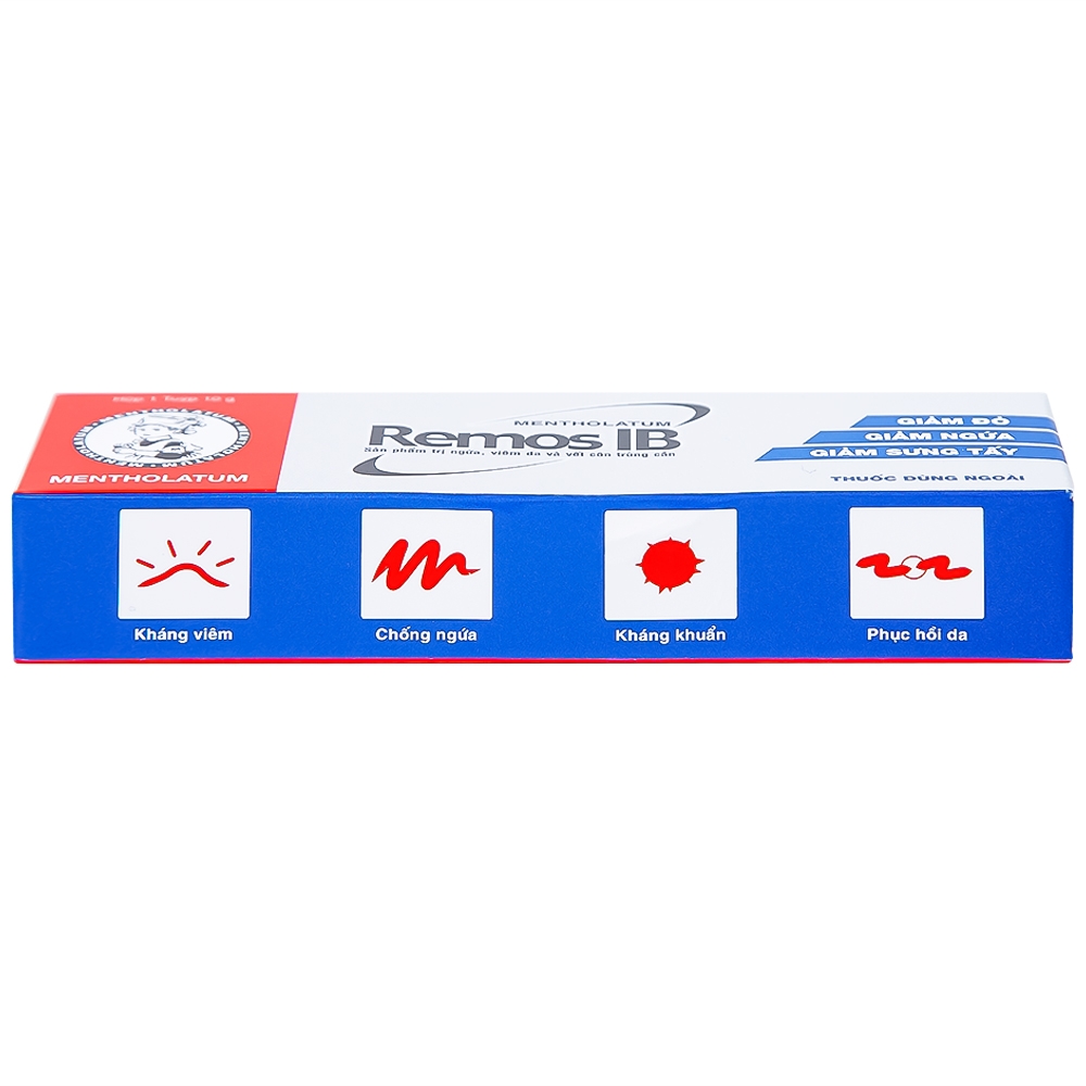Hình ảnh Gel Remos IB trị ngứa, viêm da và vết côn trùng cắn (10g)