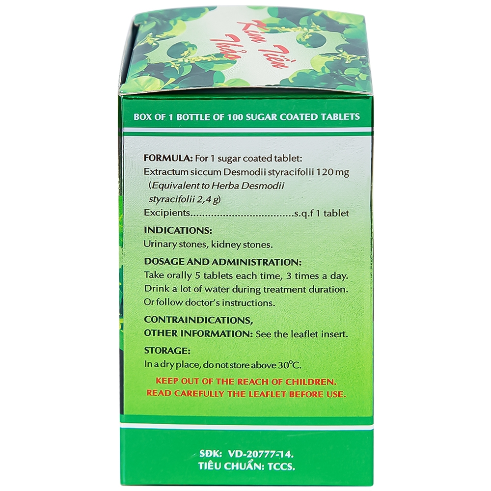 Hình ảnh Thuốc trị sỏi thận Kim Tiền Thảo OPC hỗ trợ điều trị sỏi đường tiết niệu, sỏi thận (100 viên)